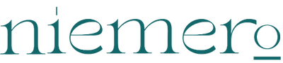 Niemero logo representing a family travel brand designed by parents for parents